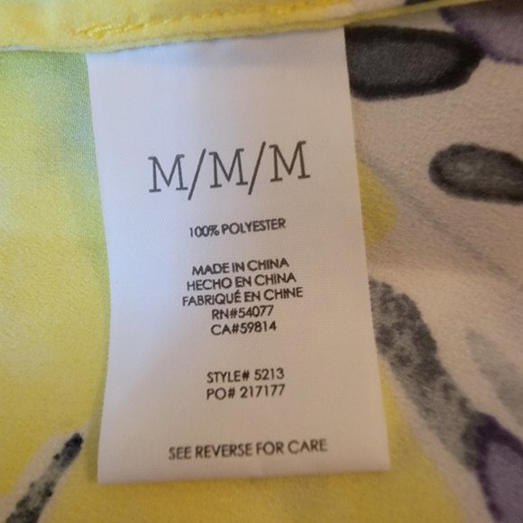 Cabi Yellow Short Sleeve Blouse - Picture 5 of 6